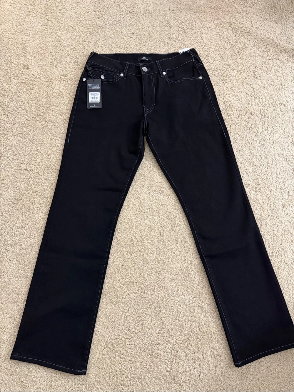 True Religion man relax straight in Black
